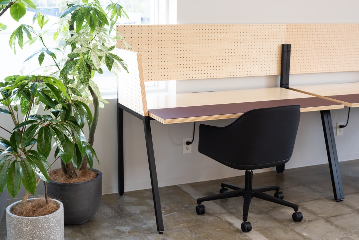 固定デスクの風景